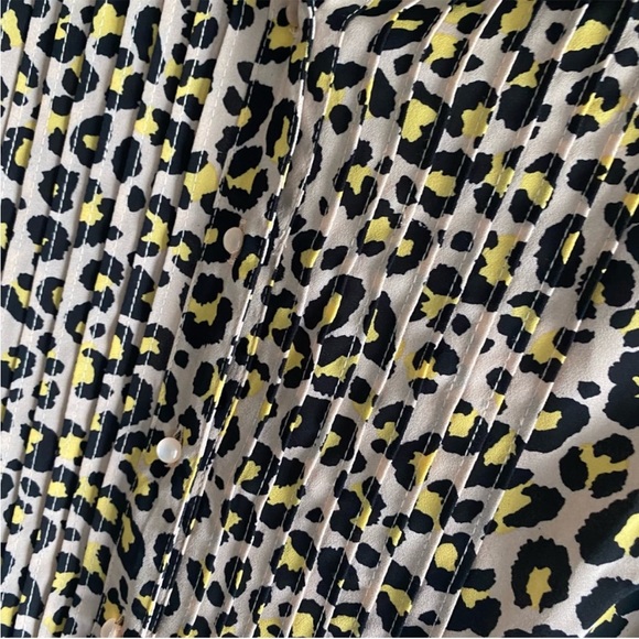 Nanette Lepore Leopard Collard Dress Size 16 🤎💛🖤 - Picture 4 of 4